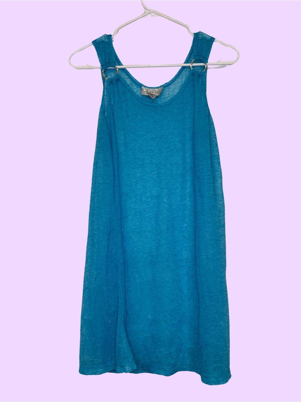 Lightweight Teal Swim Coverup Dress